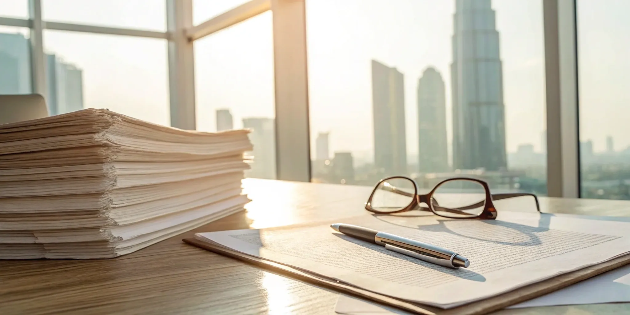 Blog 39 Legal documents and pen on desk.