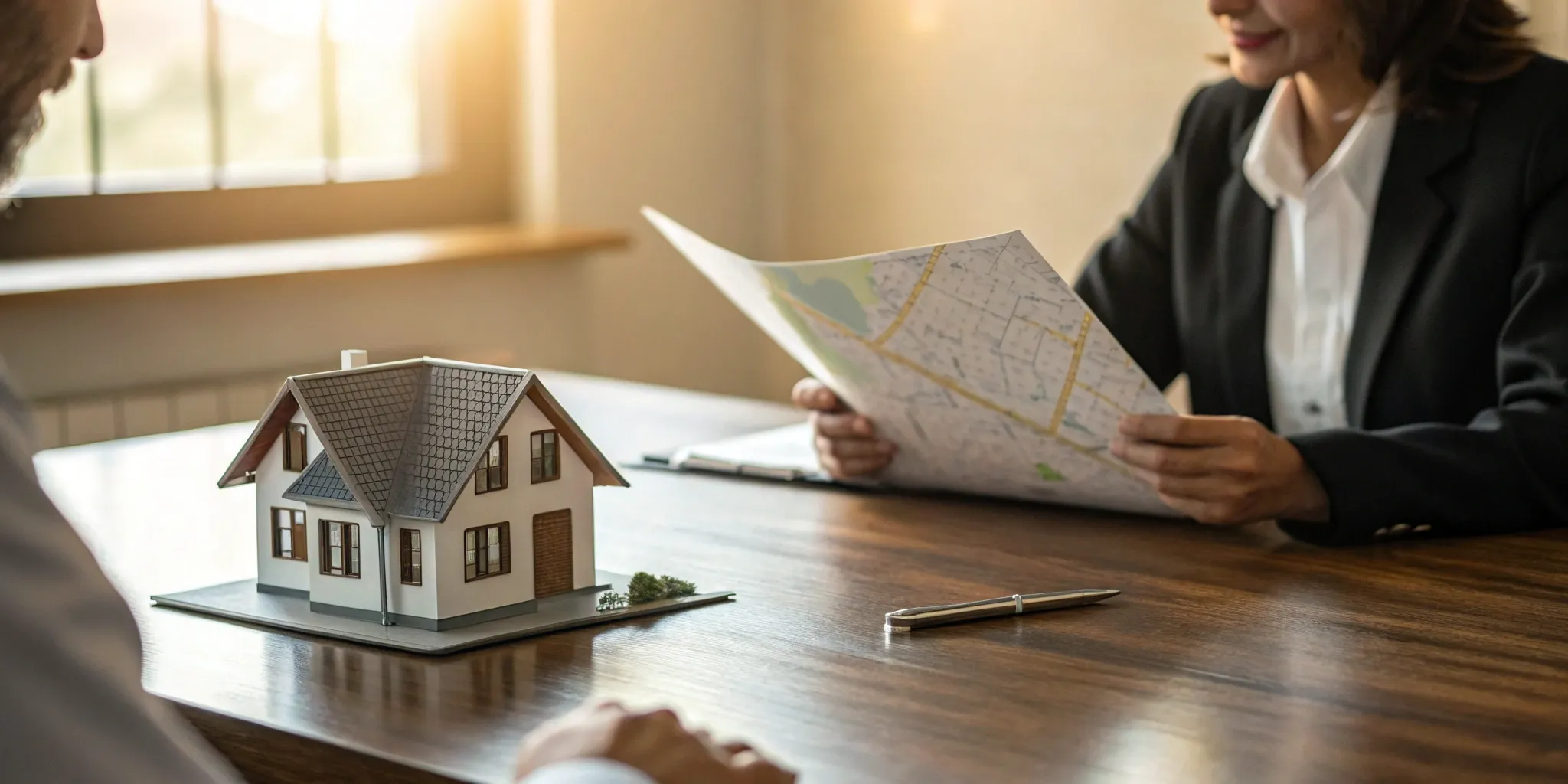 Blog 35 Florida real estate agent and client reviewing a property.