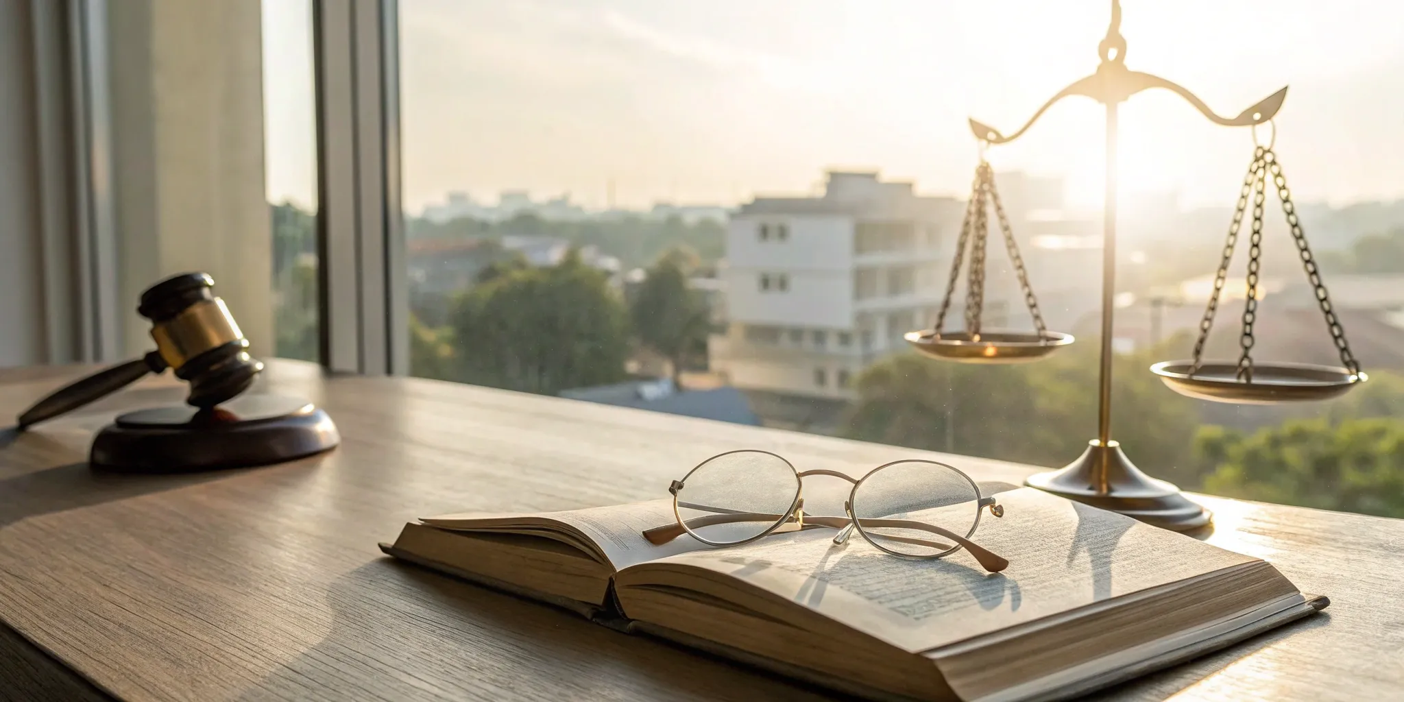 Blog 31 Real estate legal documents with gavel and scales.