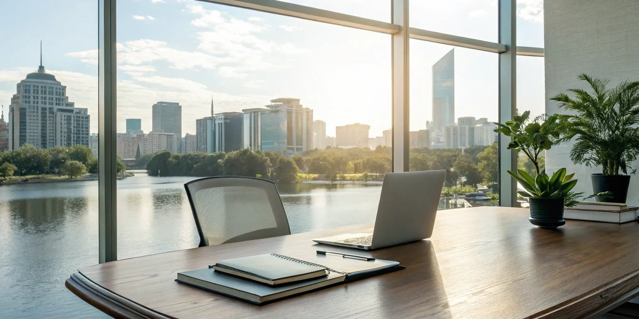 Blog 4 Lawyer reviewing real estate documents in a modern office.